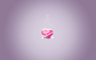 Pink heart message on it - a message free wallpaper