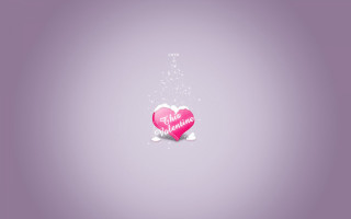 Pink heart message on it 2 - white cloud free wallpaper