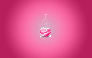 Pink heart message star background 2 - a star above free wallpaper