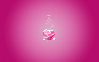 Pink heart message background star 2 - a message free wallpaper