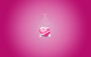 Pink heart message background star 3 - a pink heart free wallpaper