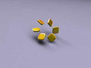 Yellow objects gray surface shadow 2 - aquirax uno free wallpaper