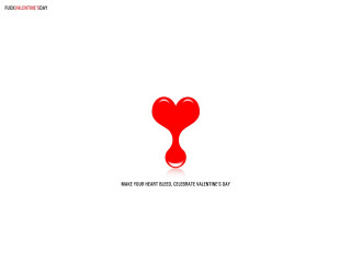 Red heart shaped object quote - single free wallpaper