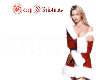 Woman santa suit posing picture - transgressive art free wallpaper for desktop