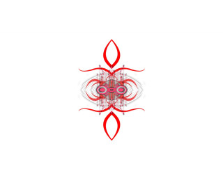 Red white abstract design white - an abstract drawing free wallpaper