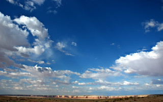 Large open field cloudy sky 7 - free sky wallpaper