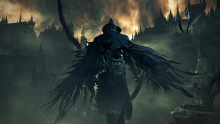 Hunter bloodborne horned man city - a dark city free wallpaper