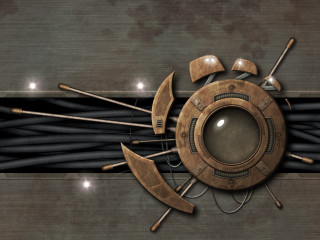 Clock tools center wires biomechanical - wire free wallpaper for desktop