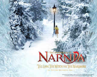 Narnda lion witch wardrobe snowy - a snowy path free wallpaper