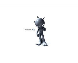 Small black figure horns bow - artgem free wallpaper