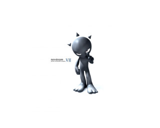 Small black figure horns bow 2 - artgem free wallpaper