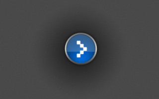 Blue button pixelated cross dark 5 - daarken free wallpaper