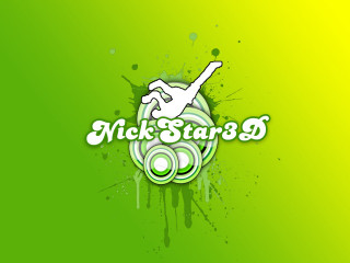 Green hand ball nickstar gradient - 3 d free wallpaper