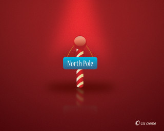 Red background blue northpole sign 2 - a blue sign free wallpaper