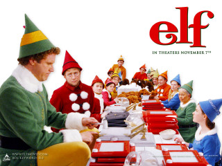 Elf costume group table food - free christmas wallpaper