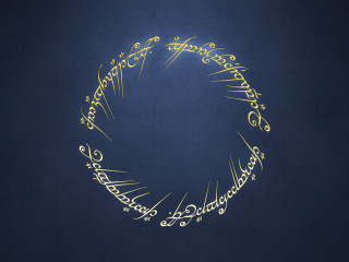 Golden circle writing blue background - a gold circle free wallpaper