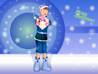 Boy holding teddy christmas tree - merry free wallpaper for desktop