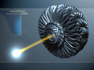 Flower laser beam blue background - image of a flower free wallpaper