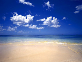 Beach blue sky white clouds - white cloud above free wallpaper