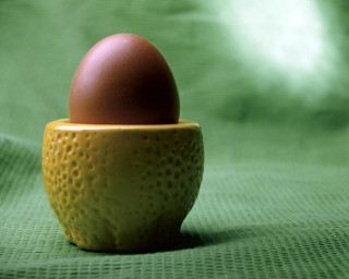 Brown egg yellow cup green 2 - a green cloth free wallpaper