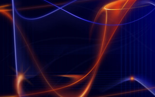 Blue orange background lines curves 3 - line free wallpaper