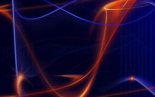 Blue orange background lines curves - line and dots free wallpaper