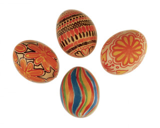 Painted eggs circle flower folk - the top free wallpaper