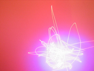 Blurry flower red background blue 4 - cerith wyn evans free wallpaper