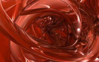 Red swirl design black background - elizabeth murray free wallpaper