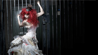 Woman red hair skeleton dress - alice mason free wallpaper for desktop