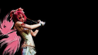 Woman pink hair feathered dress - theatrical free wallpaper for desktop