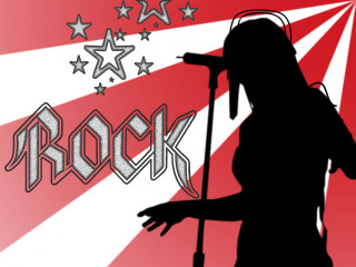 Person microphone rock sign stars 2 - post grunge free wallpaper