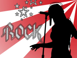 Person microphone rock sign stars 3 - promotional free wallpaper for desktop