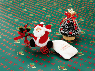 Christmas tree santa doll green - ornament free wallpaper