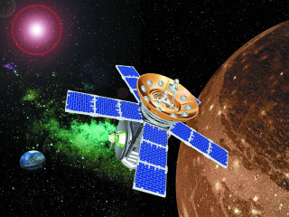 Satellite planet redsun greenblue star - a satellite satellite free wallpaper