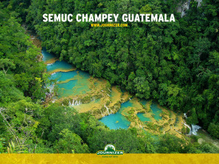 Semuc champe guatemala scenic river - a yellow border free wallpaper