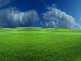 Green field blue sky clouds 73 - a green field free wallpaper for desktop
