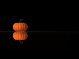 Pumpkin table mirror dark room 2 - a pumpkin free wallpaper