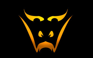 Black yellow demon face yellow - yellow eye free wallpaper