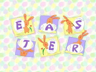 Bunny rabbit easter lettering image - a bunny free wallpaper