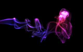 Smoke group air black background - volumetric free wallpaper
