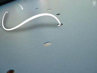 White object table cord art - mesh wire free wallpaper