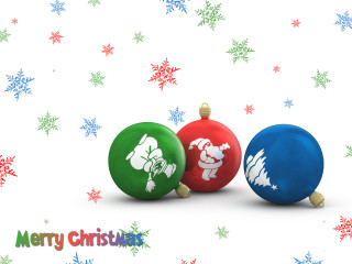 Christmas ornaments snowflakes merry christmas - a merry christmas message free wallpaper