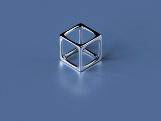 Ring square design blue background 2 - buckminster fuller free wallpaper