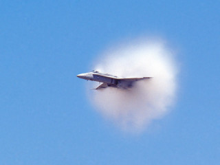 Jet flying blue sky smoke 3 - back end free wallpaper