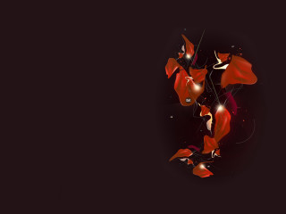 Red abstract design black background - behance hd free wallpaper