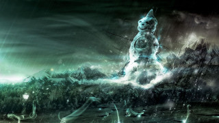 Cat hill sky clouds digital - a bird free wallpaper for desktop