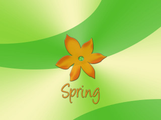 Flower spring green yellow background - free spring wallpaper