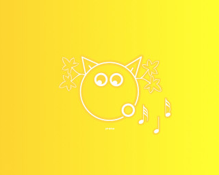 Cat music note mouth hand - the other hand free wallpaper for desktop