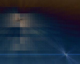 Blue brown background square pattern 3 - a star in the middle free wallpaper